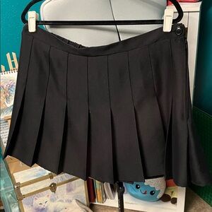 Rewind Black Mini Pleated Skirt Juniors XXL